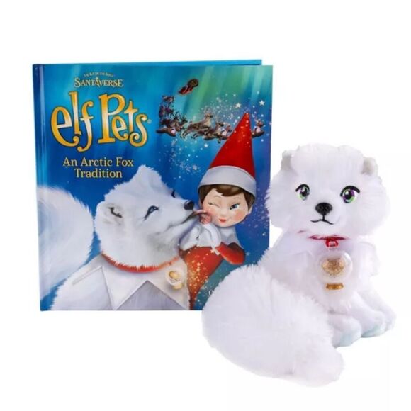 Elf Pets An Arctic Fox Tradition by Chanda Bell Includes Pet and Hardcover Book - Picture 1 of 10